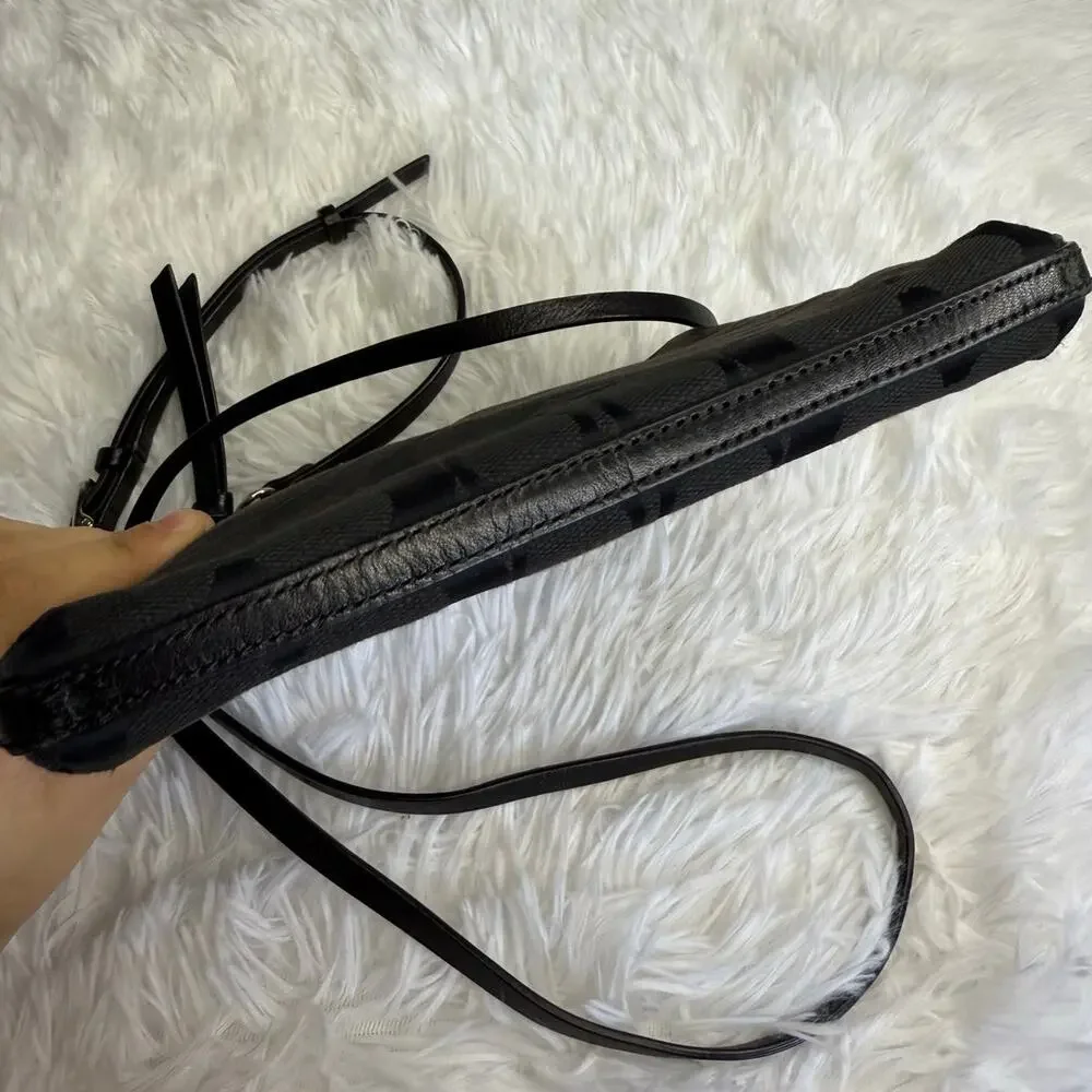COACH Black Signature Canvas Crossbody